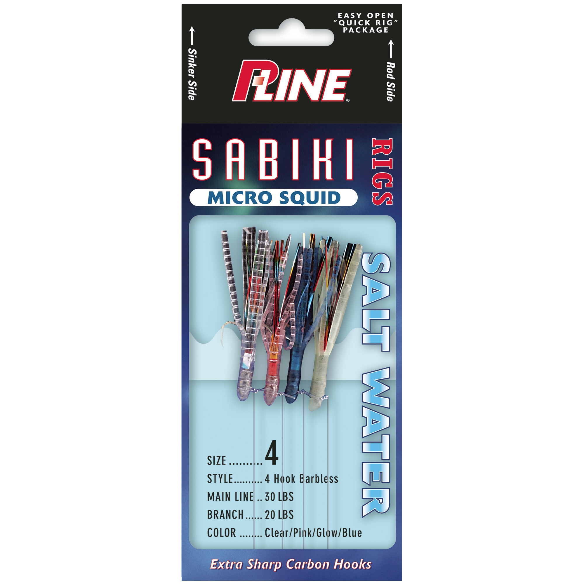 thumbnail image 2 of P-Line Sunrise Squid (8 Pack), Pink, 2-1/2\", Bait Rigs - Canada 2 of 14